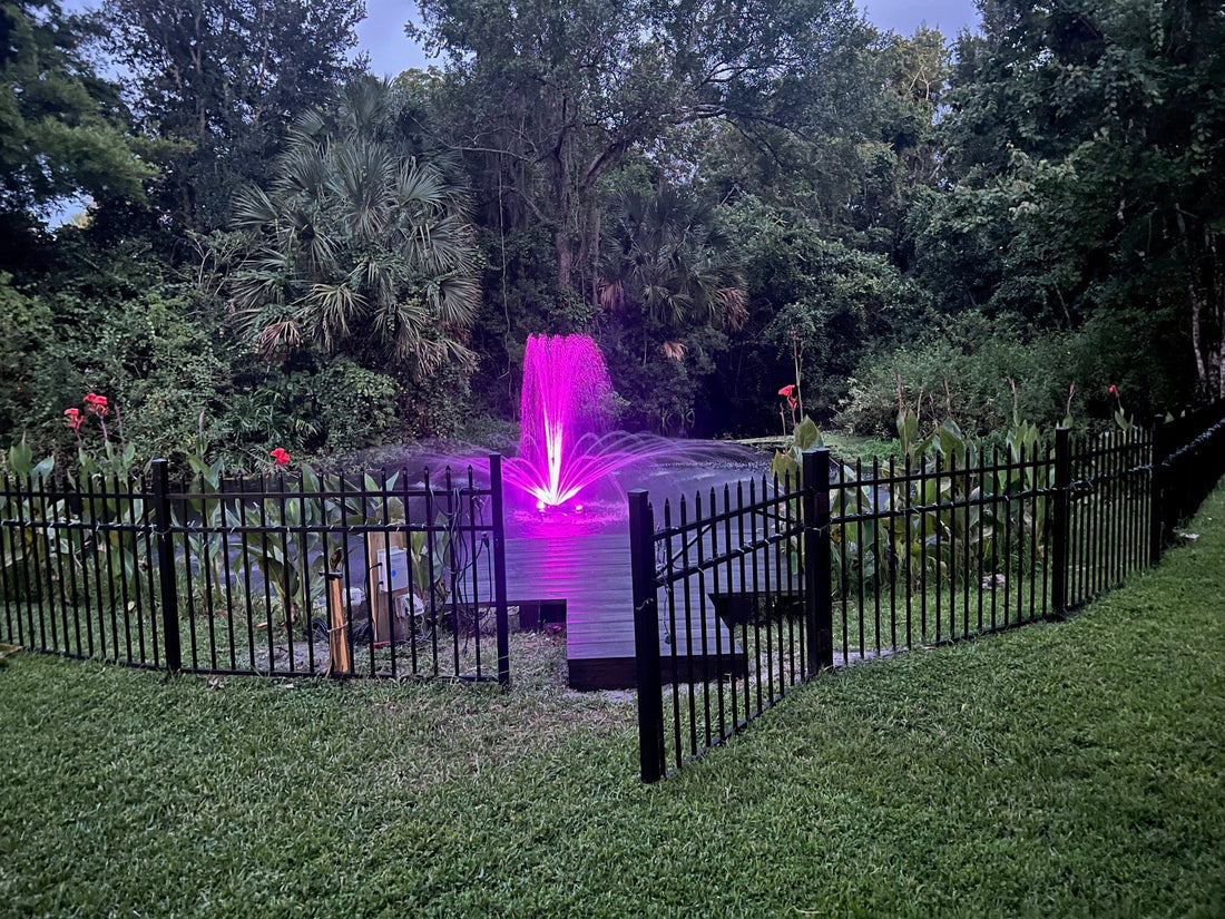 Floating pond fountains