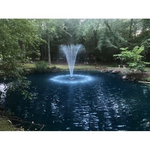 X-Large Pond Fountain by Fountain Tech, 14000 GPH Pump, 3 Displays Large Pond Fountain Vivarealm 