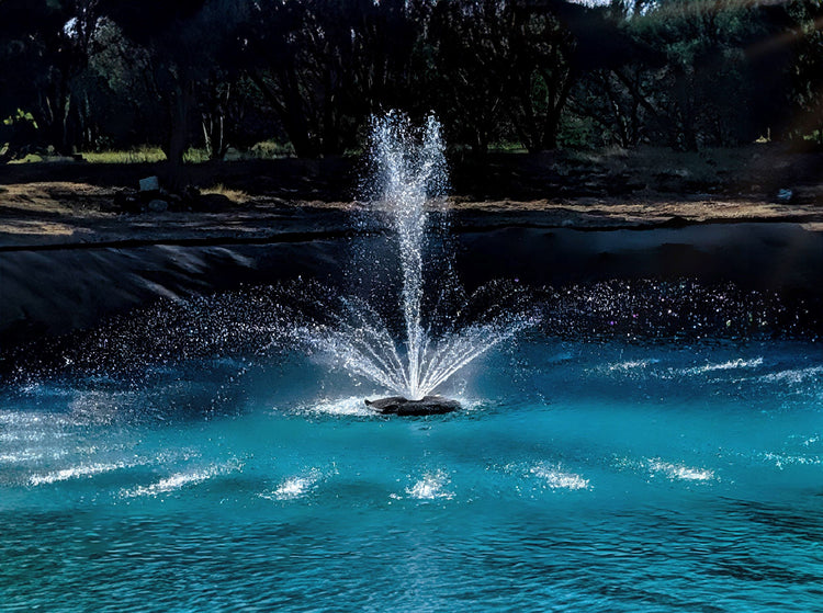 X-Large Pond Fountain with Lights Package, Durable LED Lights, 100' Cable Model, 14000 GPH Pump! Vivarealm 
