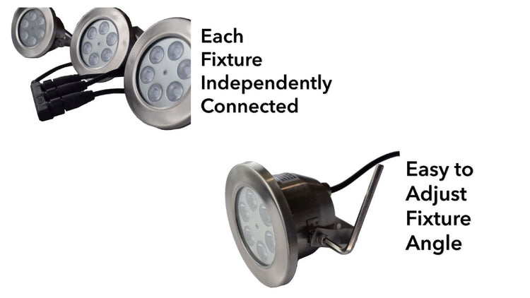 X-Large Pond Fountain with Lights Package, Durable LED Lights, 100' Cable Model, 14000 GPH Pump! Vivarealm 