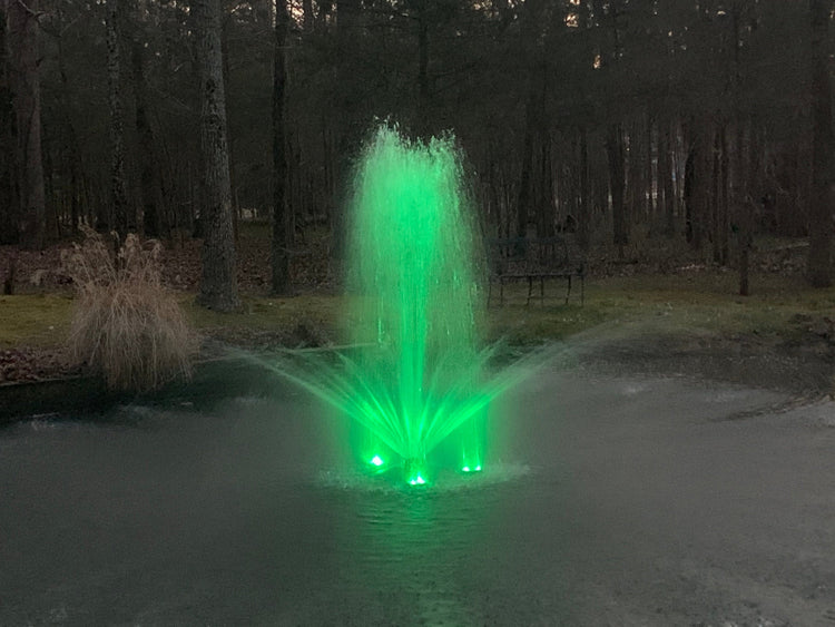 X-Large Pond Fountain with Lights Package, Durable LED Lights, 100' Cable Model, 14000 GPH Pump! Vivarealm 