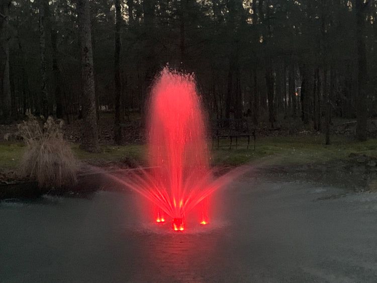 X-Large Pond Fountain by Fountain Tech, 14000 GPH Pump, 3 Displays Large Pond Fountain Vivarealm 
