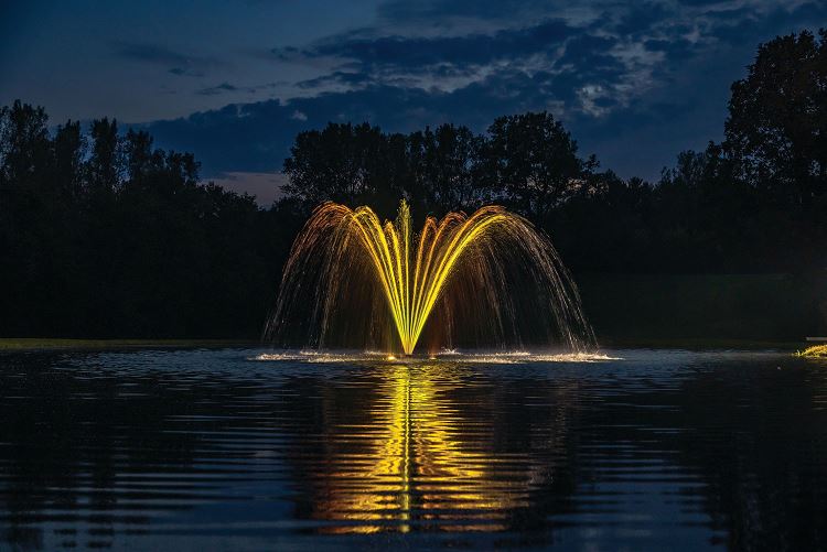 Kasco Classic Fountain for Hotels and Large Ponds with Lights Vivarealm 